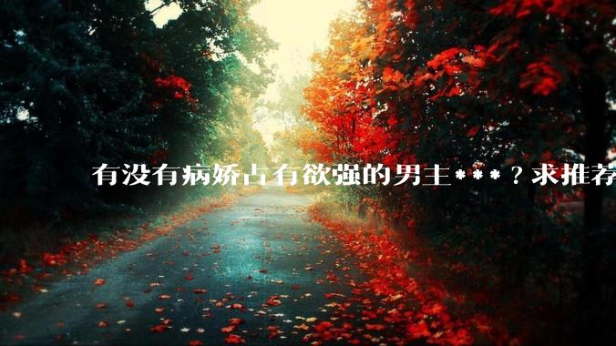 有没有病娇占有欲强的男主***?求推荐?