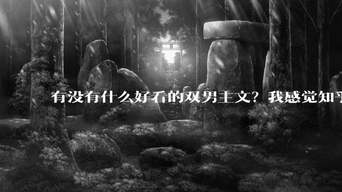 有没有什么好看的双男主文？我感觉知乎上都被我看完了?